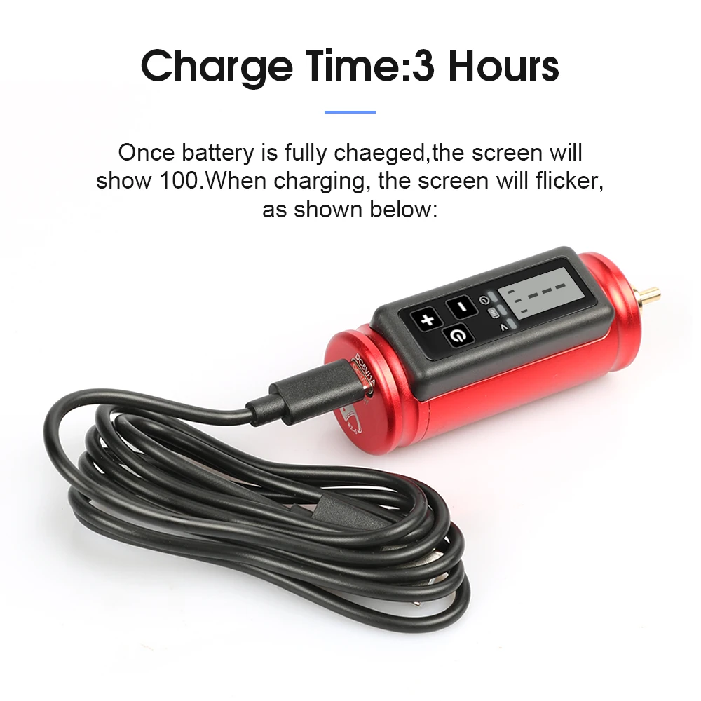 Mini Tattoo Power Wireless Tattoo Power Radio Source Equipment Battery RCA/DC Connector Rotary Pen Machine Battery tattoo power supply tattoo battery pack