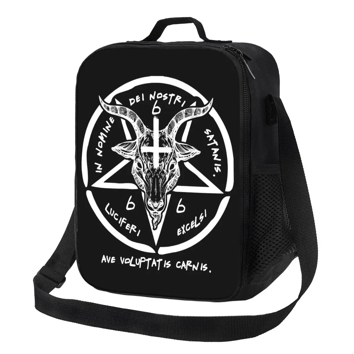 666 Baphomet wärme isolierte Lunch Bag Siegel von Satan Knights Templer tragbare Lunch-Tasche für Bento Food Box