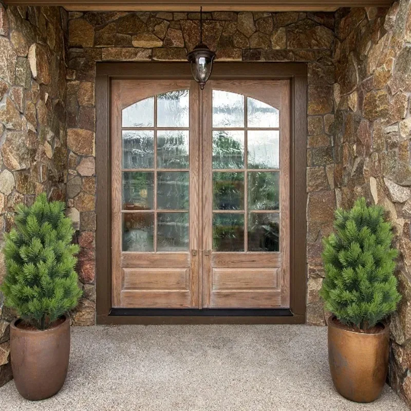 Simulation pine branch plant Christmas decoration accessories Home artificial fake pine needles Simulation Christmas tree garden