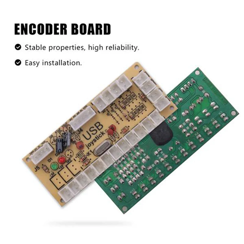 5V LED 제로 딜레이 보드 아케이드 게임 USB 인코더 PC용 라즈베리 파이 조이스틱 컨트롤 푸시 버튼 연결 케이블 사용하기 쉬움