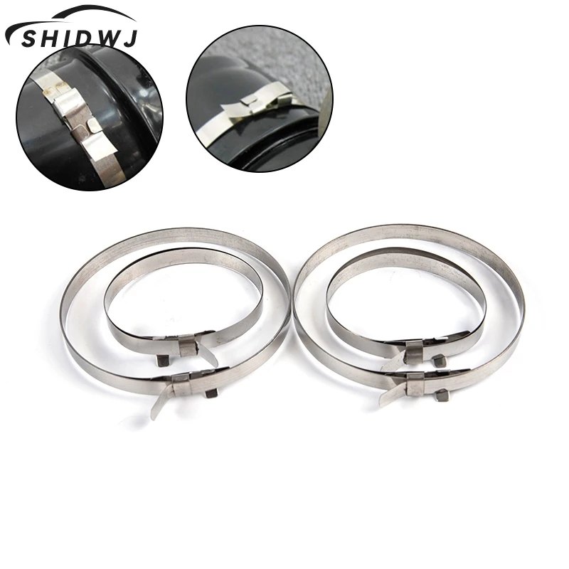 4Pcs Axle CV Joint Boot Clips Kit Stainless Steel Cable Tie Driveshaft Retain Clip Auto Crimp Banding Boot Clamp cv boot clamp stainless steel clamp clips