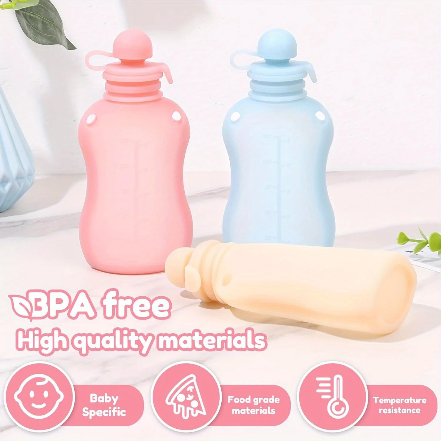 Silicone Breast Milk Storage Bag 5.07oz Reusable
