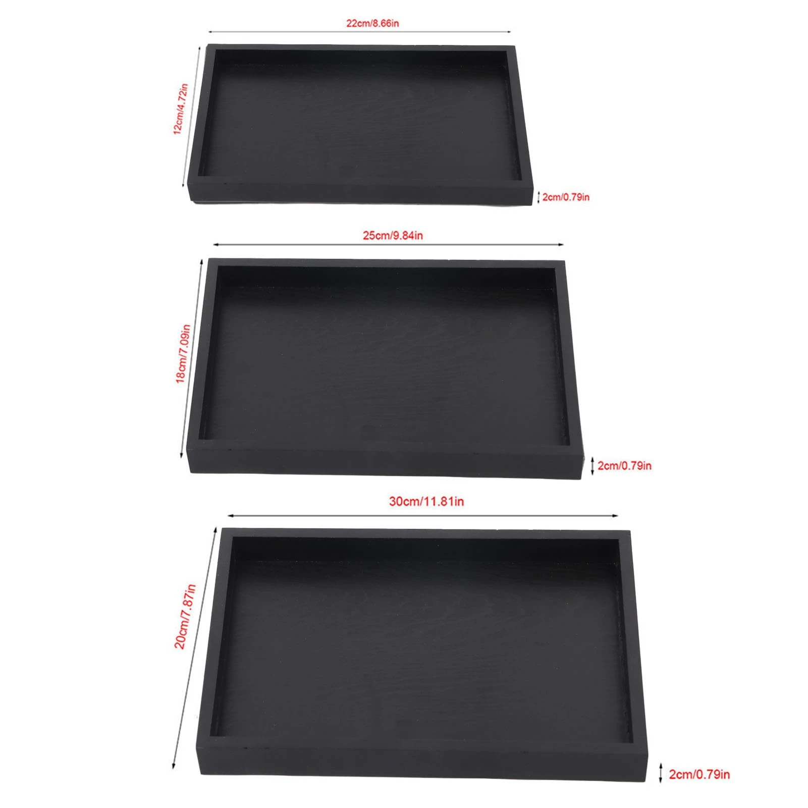 Rectangle Shape Wood Tea Coffee Snack Food Meals Serving Tray Plate Restaurant Trays Wood Serving Tray Living Room Supplies