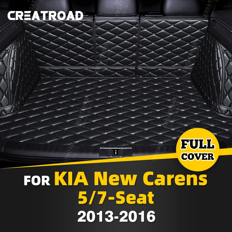 

Автомобильный коврик для багажника с полным покрытием для Kia New Carens 5/7-Seat 2013-2016 15 14, накладка на багажник автомобиля, защитные аксессуары для салона автомобиля
