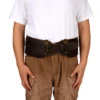 Tourbon Padded Leather Work Belt Heavy Duty Tool Belt Loggers Felling Stronghold Belt  Woodworking Adjustable Waist Fits 33"-47" 6