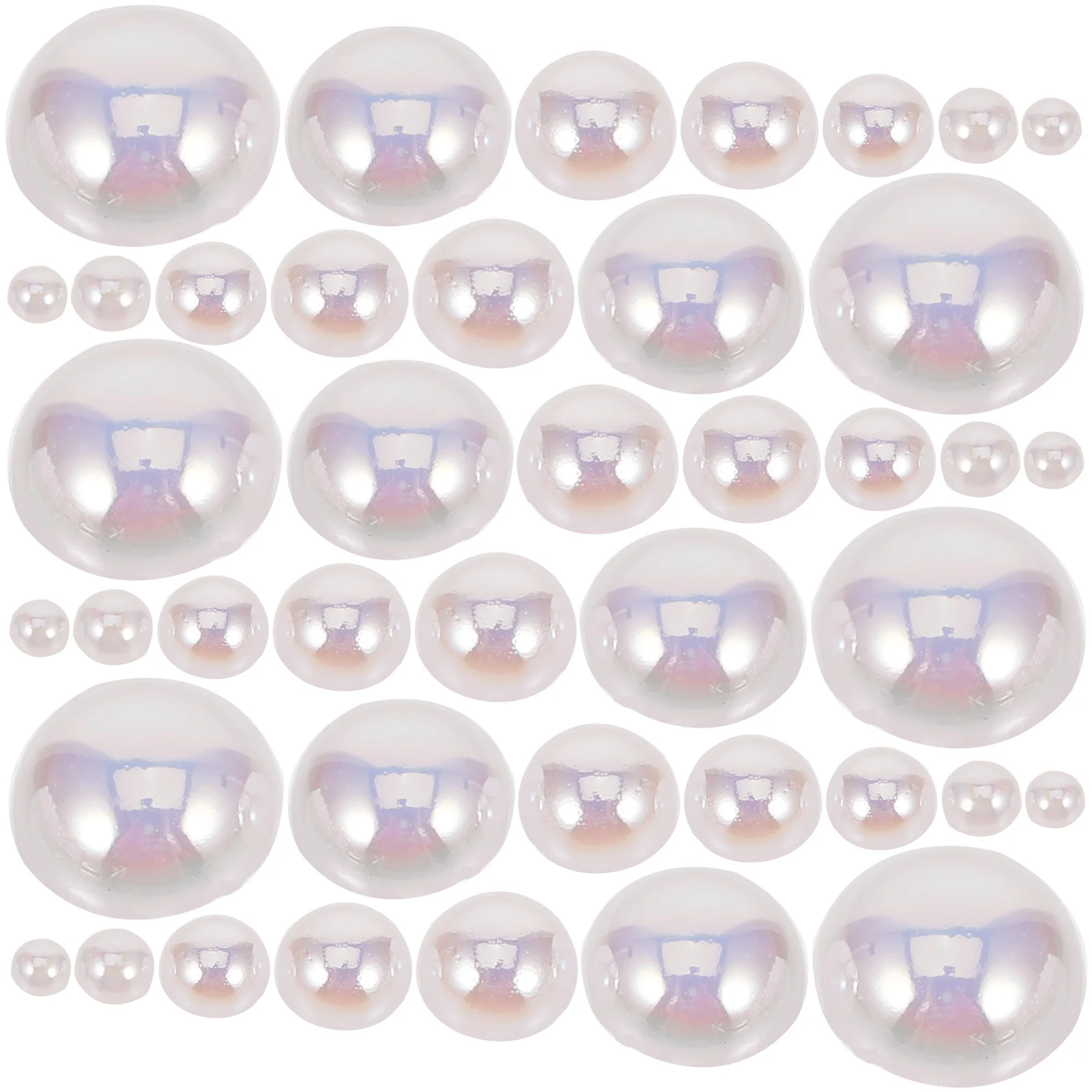 

1 Box Colored Pearl Nail Charms DIY Nail Charms Half Round Nail Pearls Decorative Nail Charms