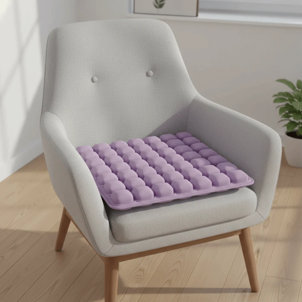 3D Air Cell Seat Cushion Square Breathable Ergonomic Chair Cushion High Rebound Anti-bedsore Inflatable Cushion For Long Sitting