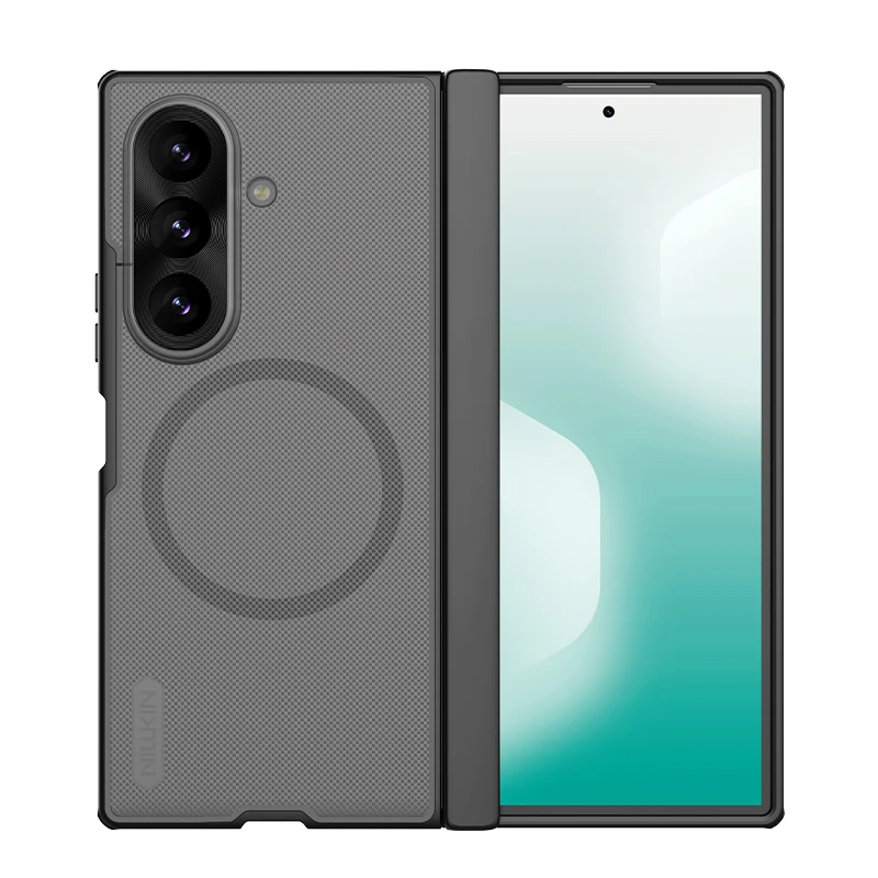 Nillkin Frosted Shield Magnetic Fold Phone Case - Shockproof & Anti-Fingerprint Protection