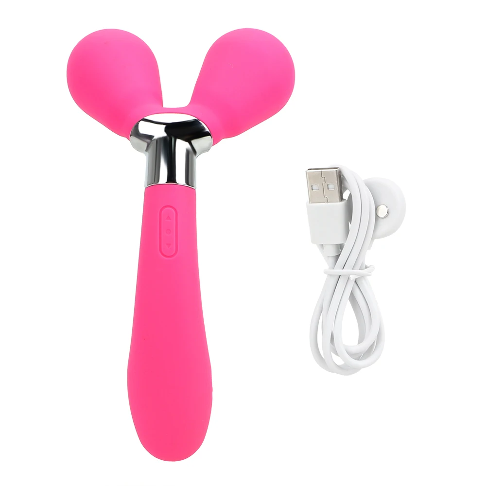 Y-type Av Stick Vibrator With Three Heads For Clitoral Stimulation_voghion.com