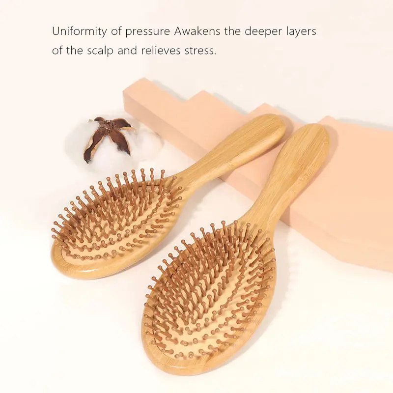 Hair Styling Comb Hair Styling Tool Scalp Massage Comb Hair Comb Dafang Board Bamboo Airbag Comb Elliptical Air Cushion Comb Scalp Massage Hair Styling