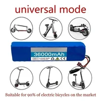 18650 batterie prise personnalisable batterie au Lithium Rechargeable 10S3P 36V36Ah 18650 600W Scooters et véhicules avec vélo BMS 4