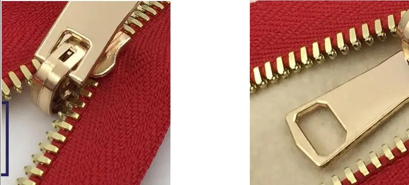 Description Picture 4 of item60/70/80CM Metal Copper Zipper Double-sided Rotating Slider Pull Zipper Slider Zipper Head DIY Garment Coat Accessories D729N