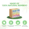 Ohuhu Bamboo Marker Organizer Wooden Desktop Storage Hold 126 Markers Pens Pencils Art Brushes Stationary Organizer Pen Holder 2