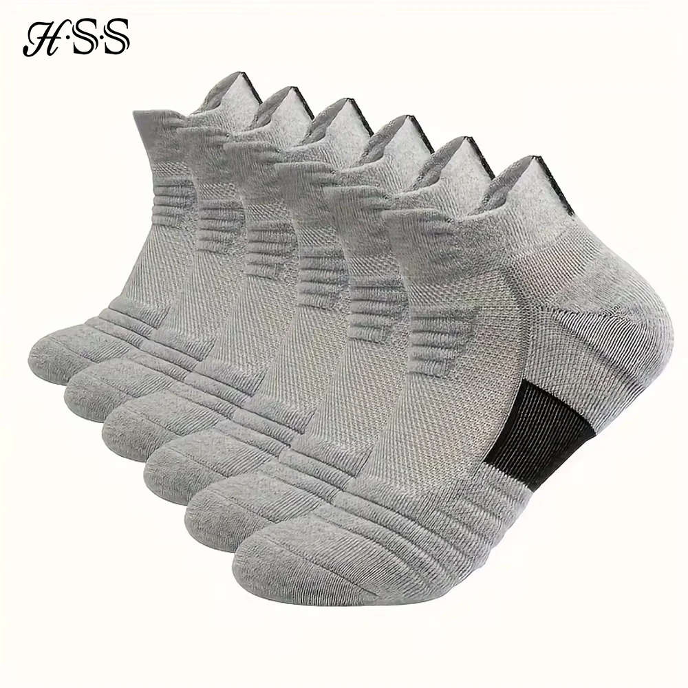 6/3/1 Pairs New Men Sports Running Fitness Flight Short Tube Socks Women’s Towel Bottom Basketball Socks Solid Color Black Socks Best Sellers In Accessories