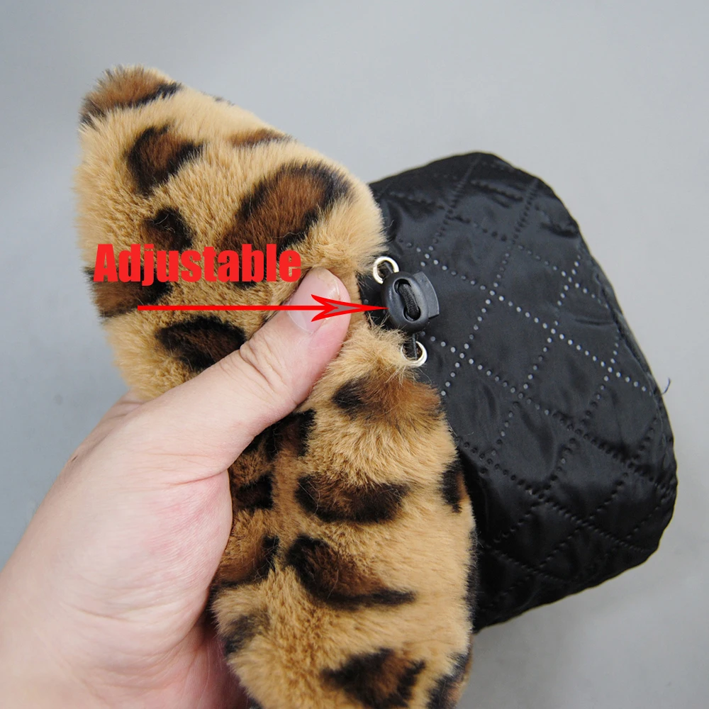 New Fake Rabbit Fur Hats Super Soft Women Winter Hat Cotton Lining Warm Russian Ski Beanies Plush Solid Color Fashion Casual Cap 6
