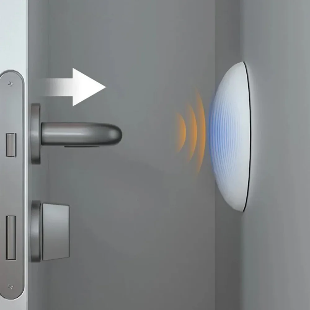 Door Stopper Silicone Floor Door Stop Security Protections Anti-collision Handle Self-adhesive Silent Shockproof Wall Protector