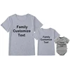 Custom Family Shirt Personalized Family T-shirts Custom Text on Shirt Cotton Unisex Tshirts Daddy Mommy Kids Shirt Baby Bodysuit 4