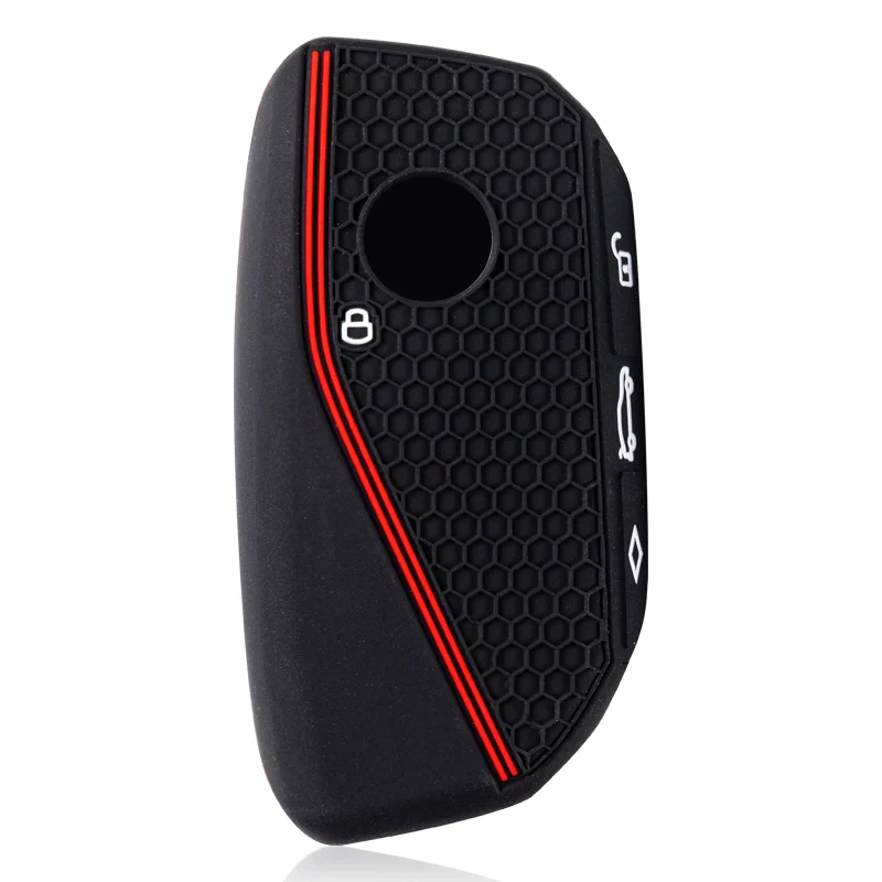 Premium Silicone Alcantara Car Remote Key Case Cover