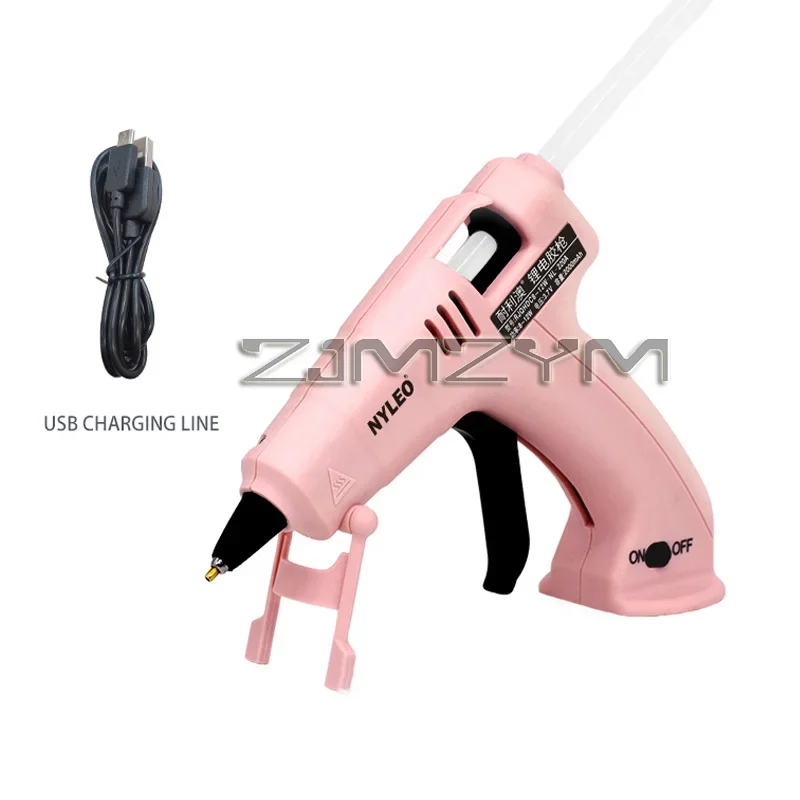 Hot Melt Glue Gun Hot Glue Gun Cordless Glue Gun Wireless Hot Glue Gun USB Charging Mini Melt Glue Guns for Home Handmade Crafting DIY Gun