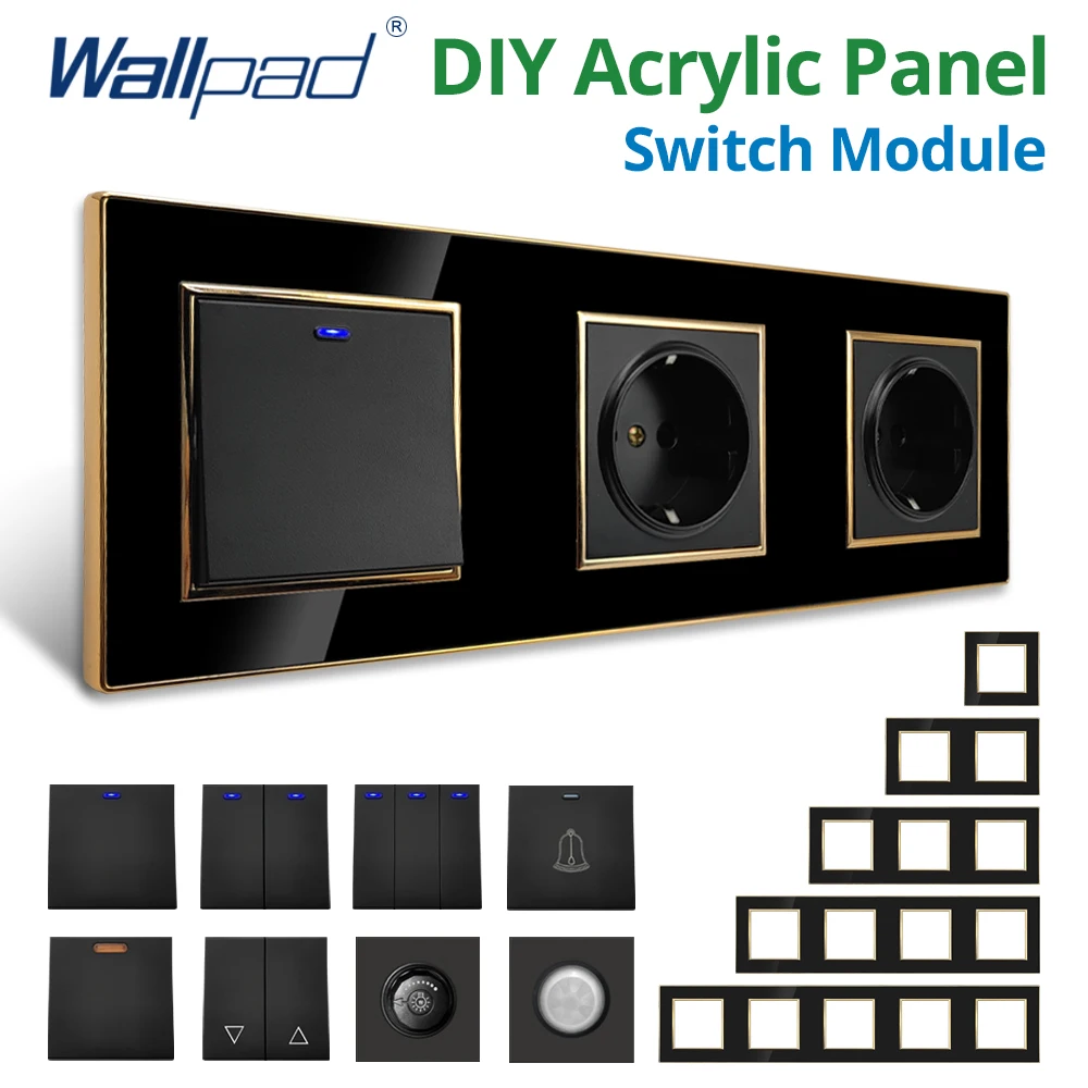 Wall Switch Panel Diy Panel Wall Switch Us Wallpad Socket Led Wallpad Wall Switches