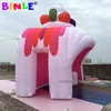 Custom portable fast food and drink inflatable ice cream stand stall station inflatable concession tent in unique shape design 3