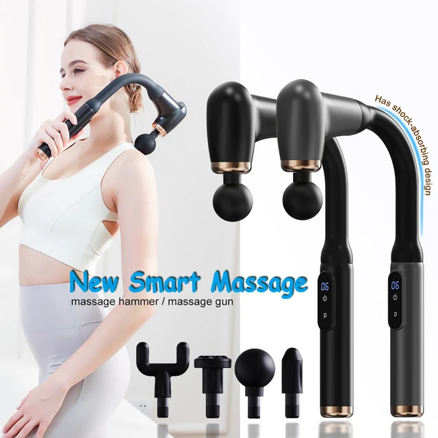 New Smart Fascia Gun All-round Electric Massager Massage Hammer Electric Massage Gun Home Handheld Hammer Back Artifact