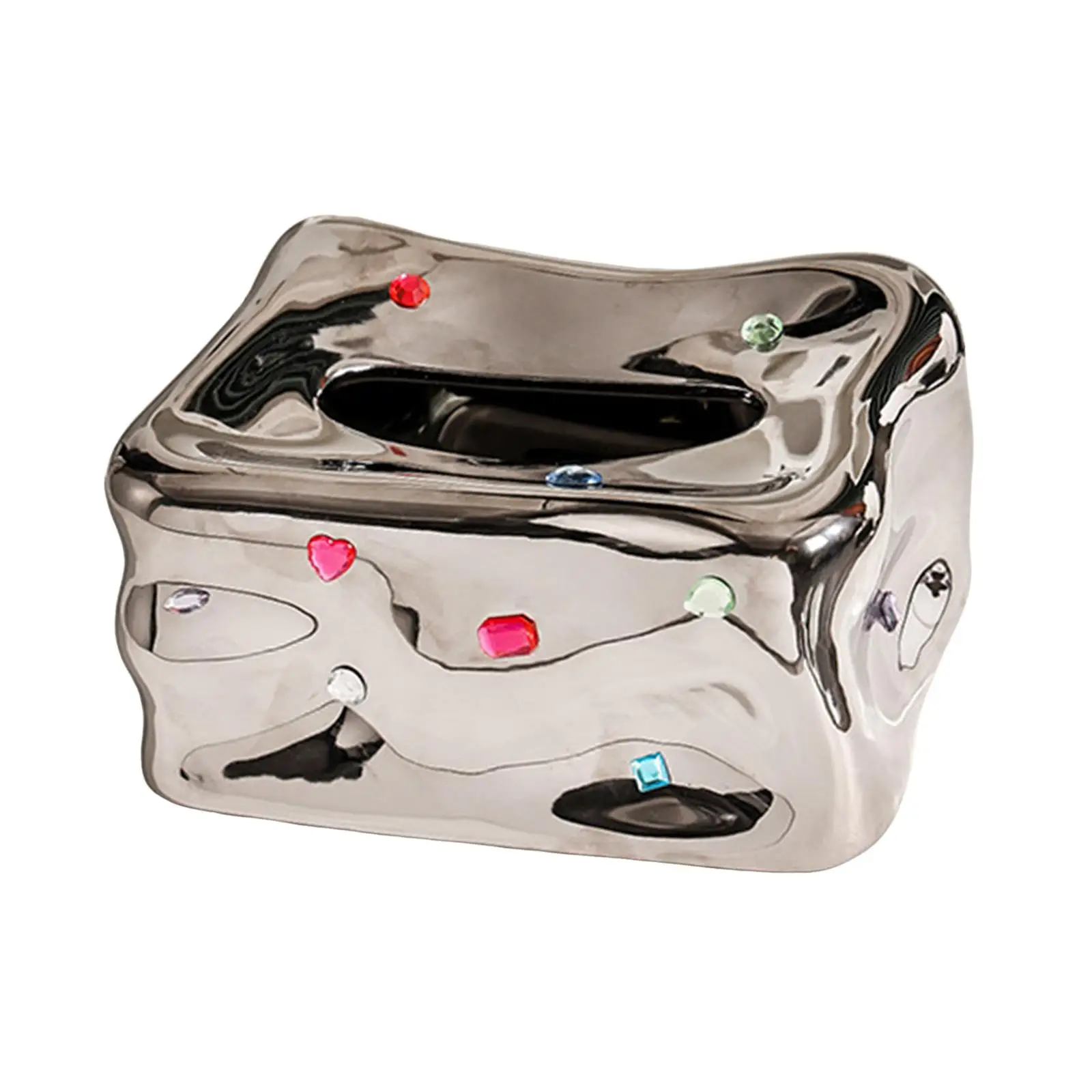 Tissue Box Cover Napkin Dispenser Facial Napkin Box Holder Facial Tissue Holder for Restaurant Desktop Bedroom Toilet Washroom 3