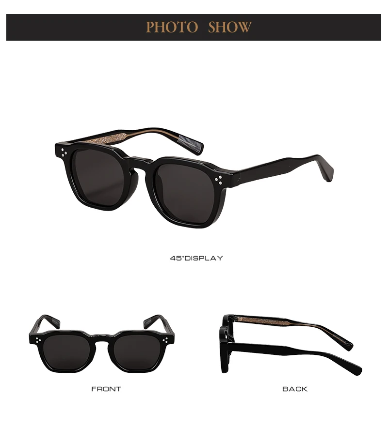 Retro Polygon Sunglasses - Womens TR90 Frame Polarized UV400 Summer Shades
