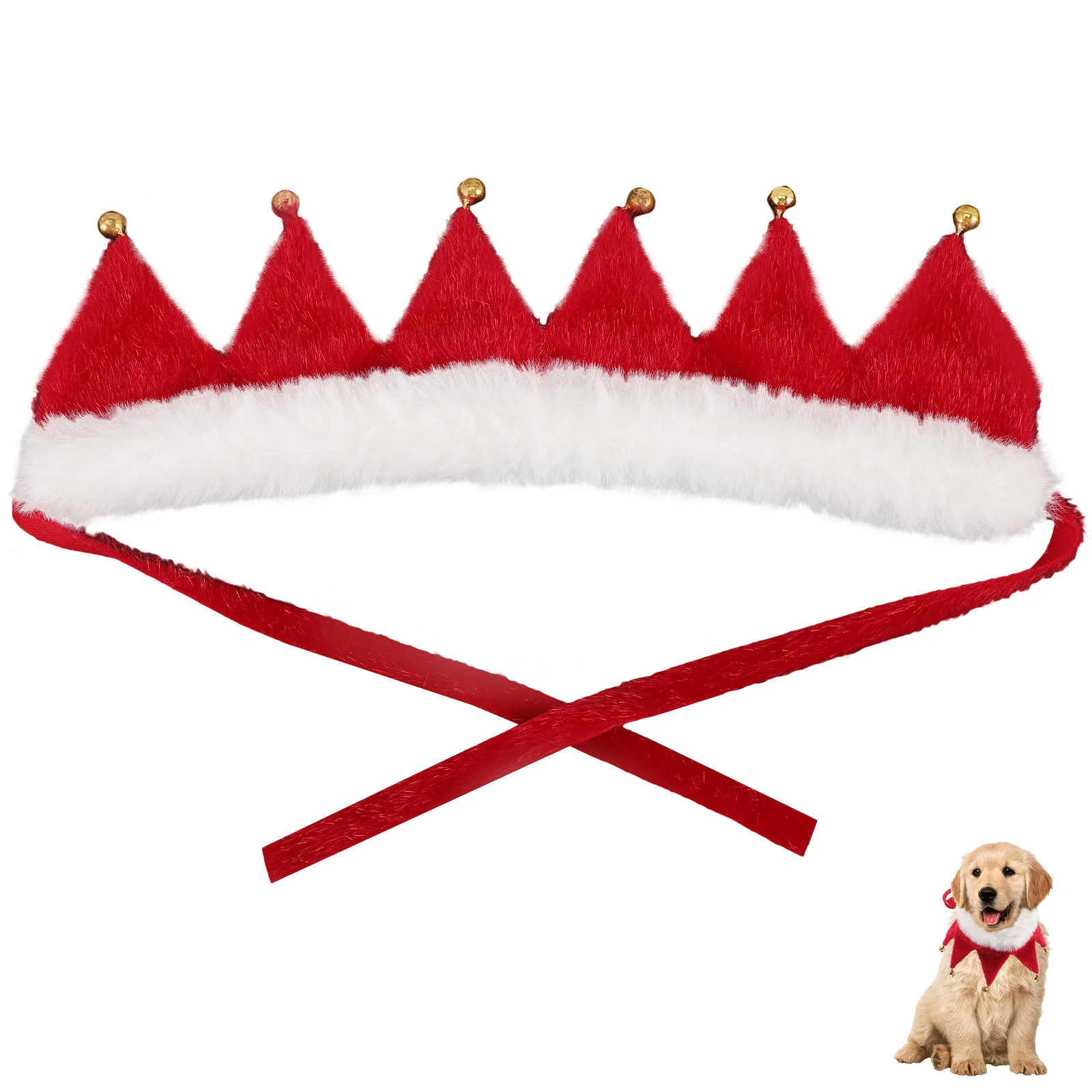 

Christmas Dog Collar with Bell Classic Collars Christmas Collars for Cats Dogs Pets