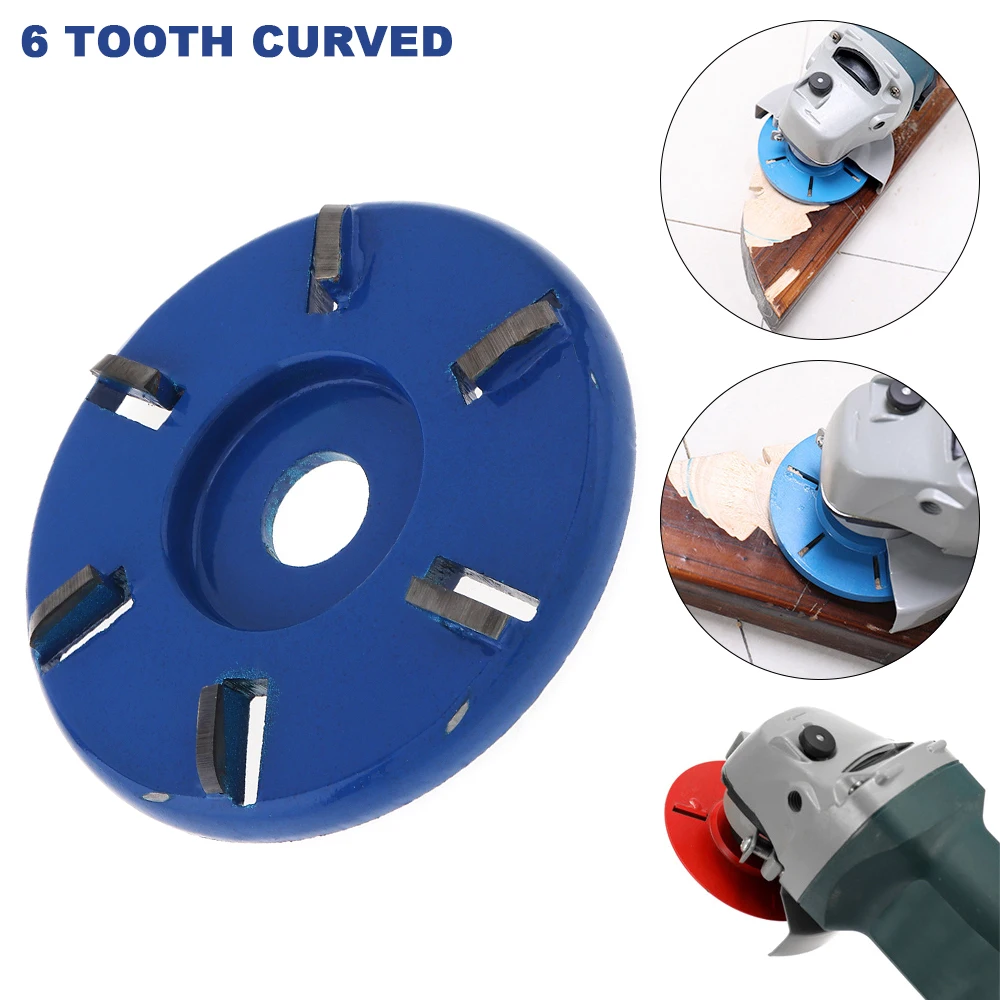 6-Teeth Carving Disc Woodwork Milling Cutter For Angle Grinder Hole Dia 