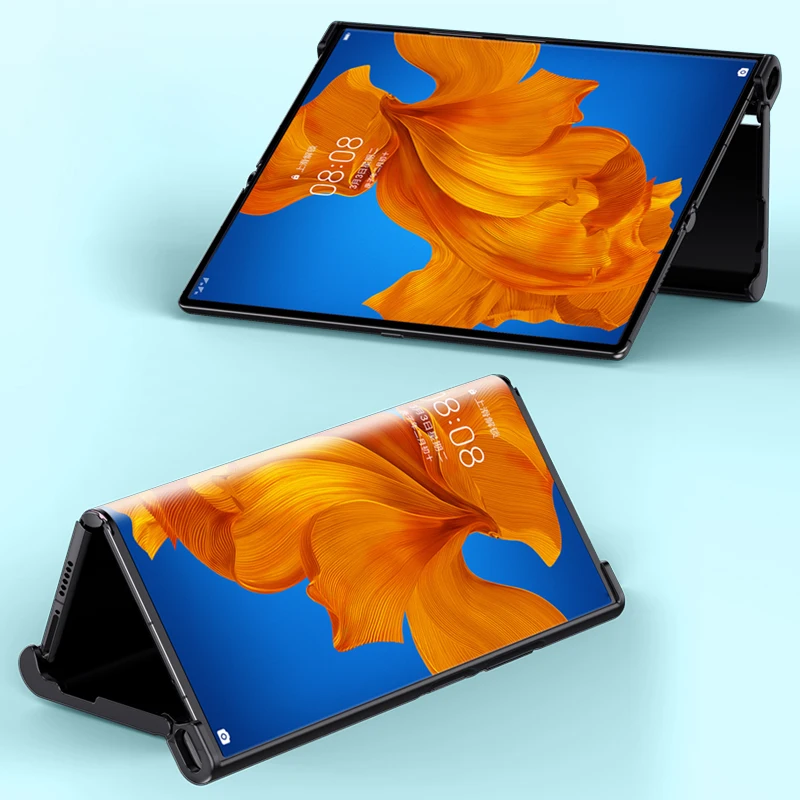 Casing ponsel kulit mewah untuk Huawei Mate Xs TAH-N29m, dudukan