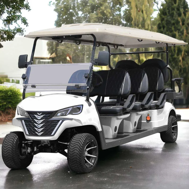 2024 Mmc 4 6 Passeggeri 60V 72V Batteria Al Litio Pannelli Solari 5Kw 7.5 Kw Motore A Corrente Alternata Carrello Da Golf Elettrico
