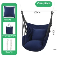 Canvas Hanging Chair College Student Dormitory Hammock with Pillow Indoor Camping Swing Adult Leisure Chair Hanging Swing 5