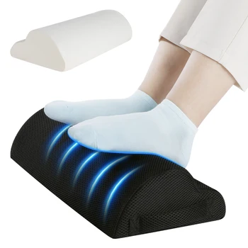 Poggiapiedi da Ufficio in Memory Foam e Poggiapiedi da Sotto Scrivania per Gaming e Home Office