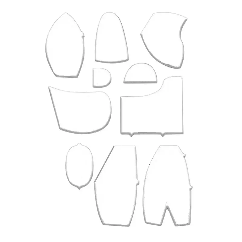 M-Modern-10 PCS 메모리 베어 템플릿 자 세트 10인치 베어 템플릿에 적..