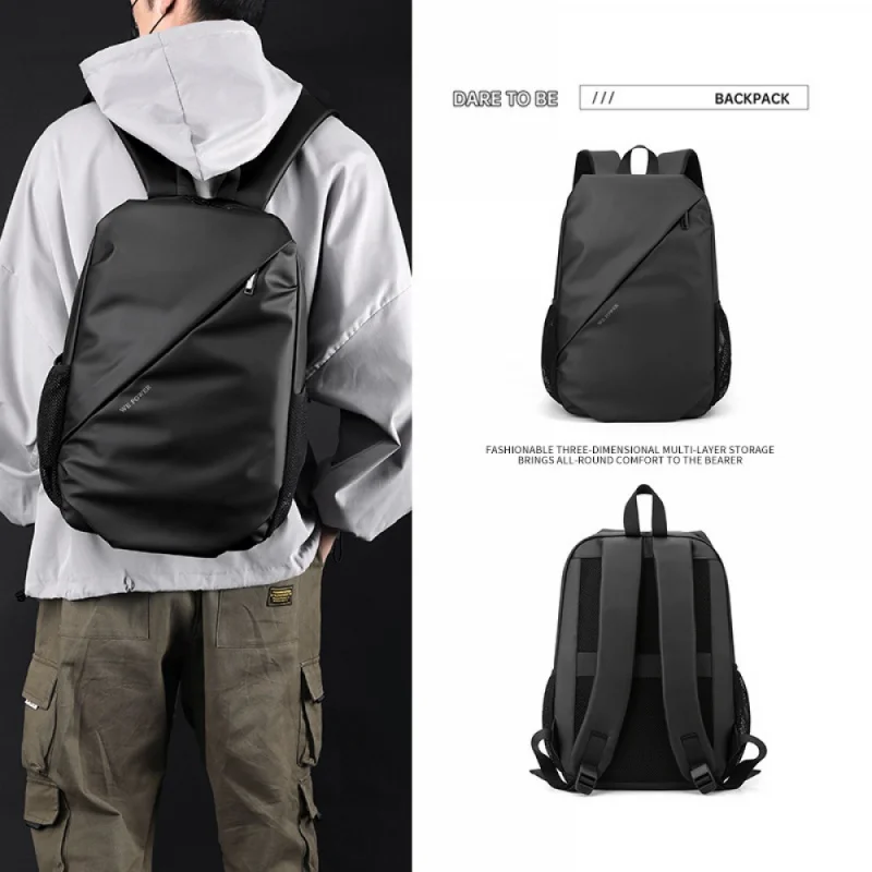 

Korean style fashionable simple fashionable women's backpack multi-functional large capacity Men's schoolbag outdoor student Lei