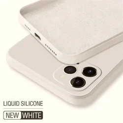 Luxury Liquid Silicone Soft Protective Case - Elegant Design and Superior Protection for Galaxy M30S (Ivory)