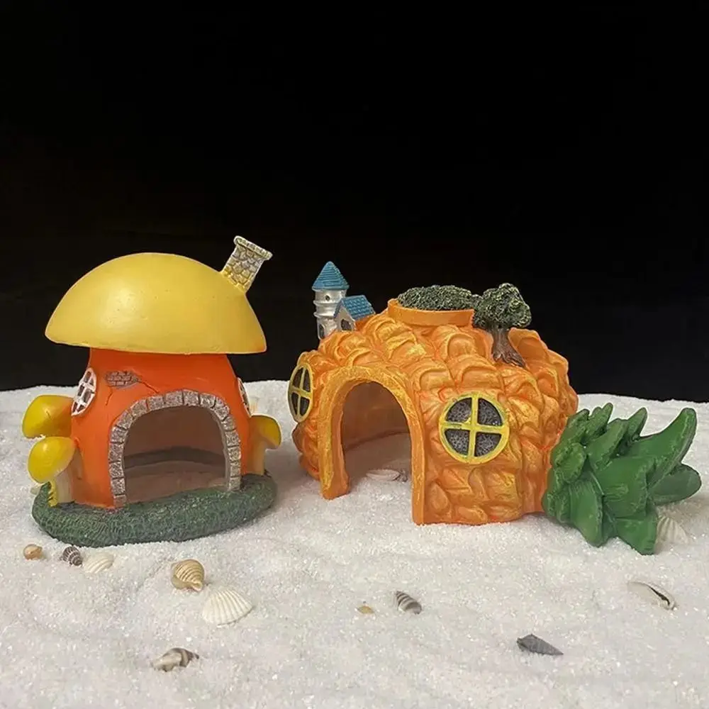 Aquarium Decoratations Fish Tanks Accessories for Fish Shrimp Hiding Shelter Simulation PVC Mini Mushroom Conch House Ornaments fish tank ornaments mini landscape ornaments fish tank decorations aquarium ornaments