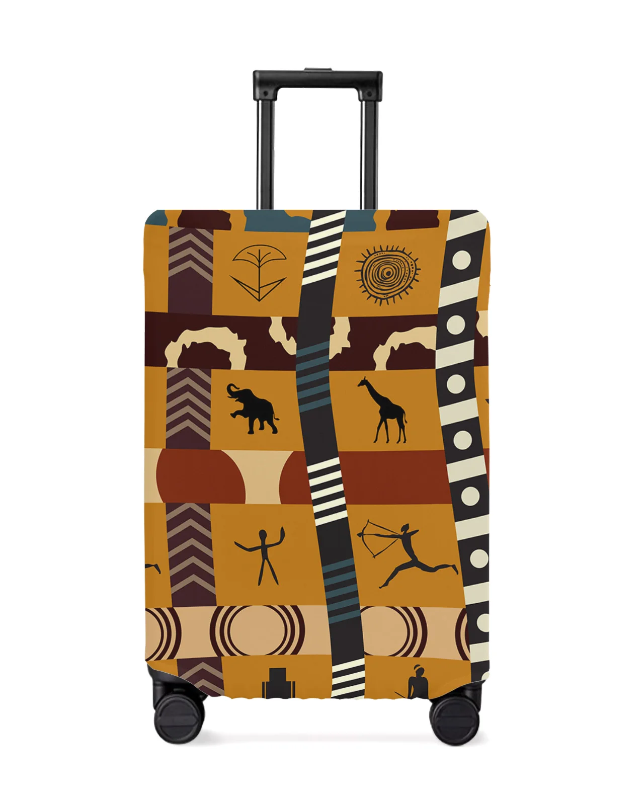 african-style-tribal-culture-elephant-giraffe-luggage-cover-travel-accessories-suitcase-elastic-dust-case-protect-sleeve