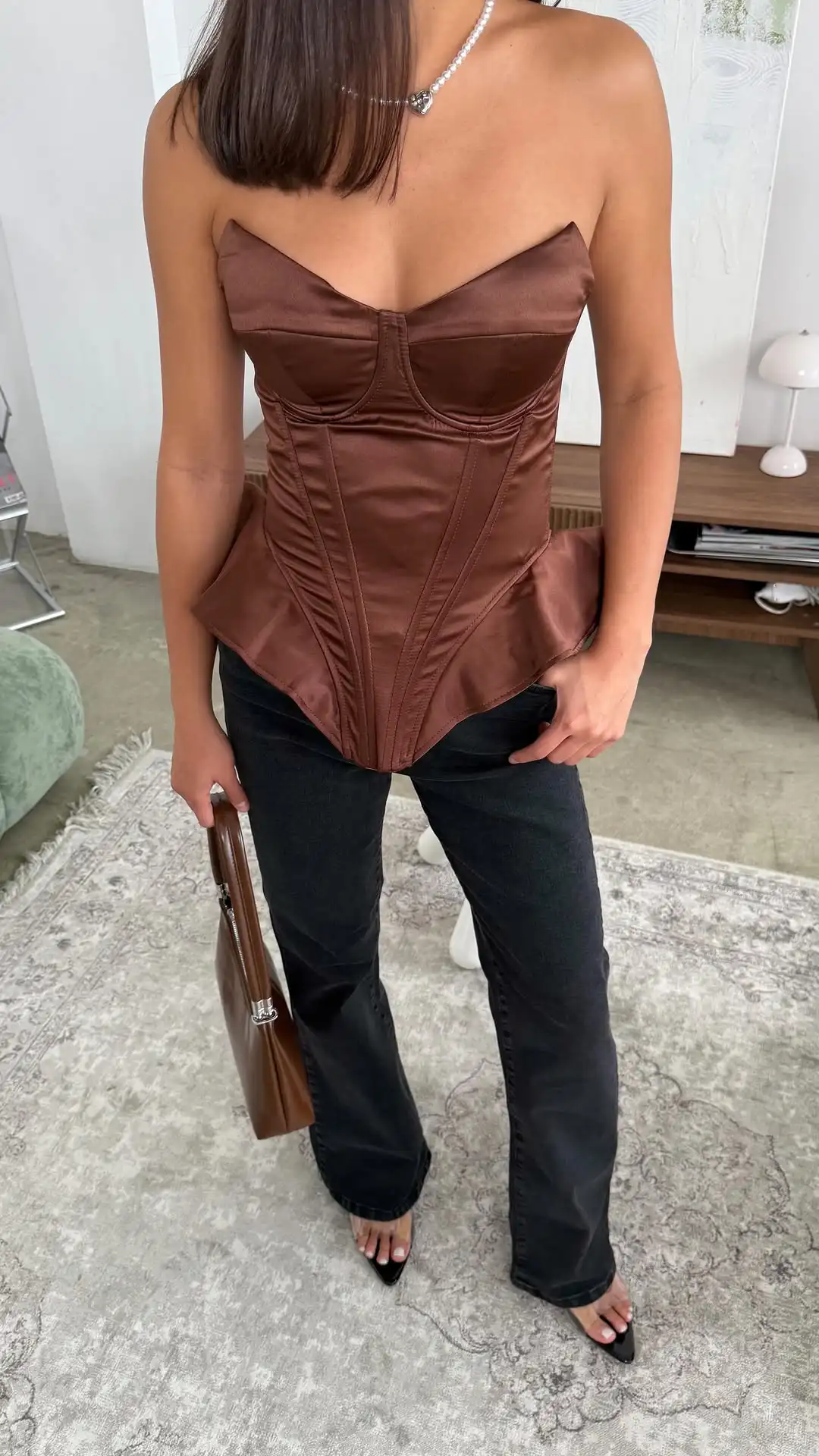 Sexy Fishbone Strapless Short Top Lady, Women Vacation Party Tops - Uniqwear