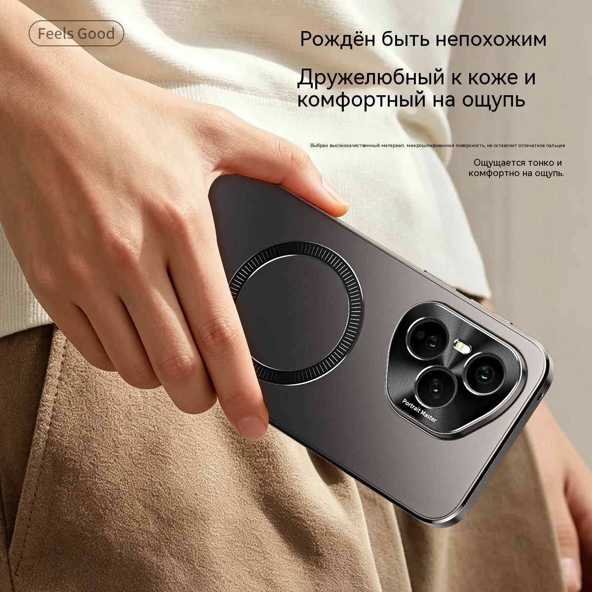 Luxury Metal Lens Protection Magnetic Case with Wireless Charging Capability and Soft Bumper Cover