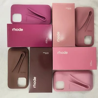 Lipstick Silicone DIY Rhode Phone Case For iPhone 16 15 Pro Max 13 12 11 14 Plus Lip Gloss Holder Ins Hot Solid Cover With Box 2