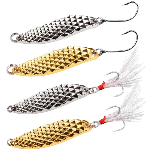 1pcs gold silver 5g-20g Fishing Spoon Lure Swim Bait Isca Artificial Trout  Lure Pesca Fishing Tackle Leurre Truite Spoons - AliExpress