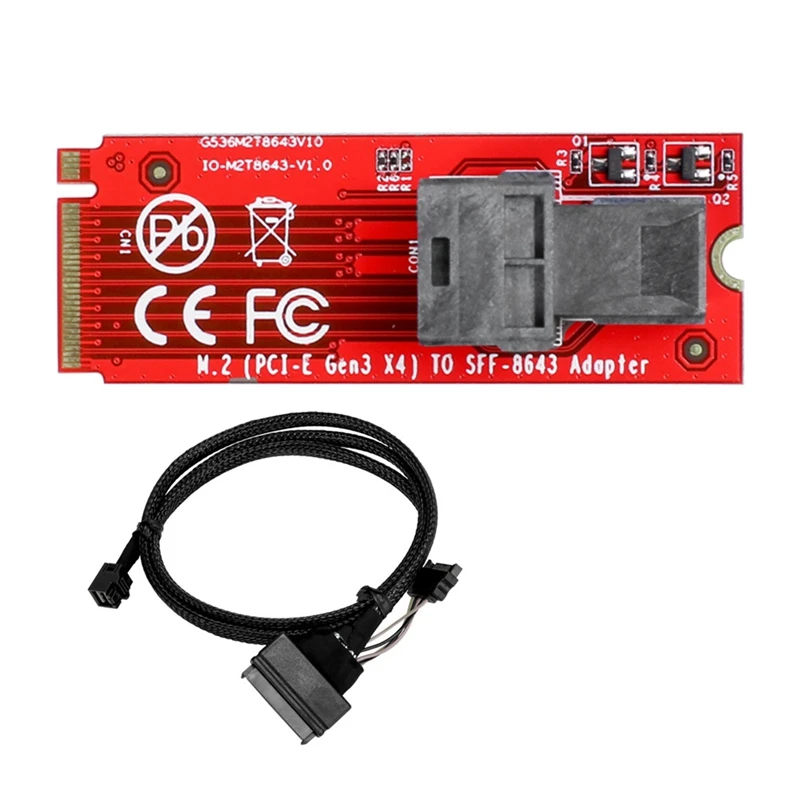 

M.2 Pcie 4.0 Gen4 X4 To SFF-8643 Adapter Card For Nvme Memory U.2 SSD The Speed Can Arrive More Than 7000MB/S