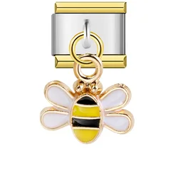 Vibrant Y2K - Inspired Butterfly, Ladybird, and Bee Charm Bracelet Links - Stainless Steel (Antique Copper Plated)