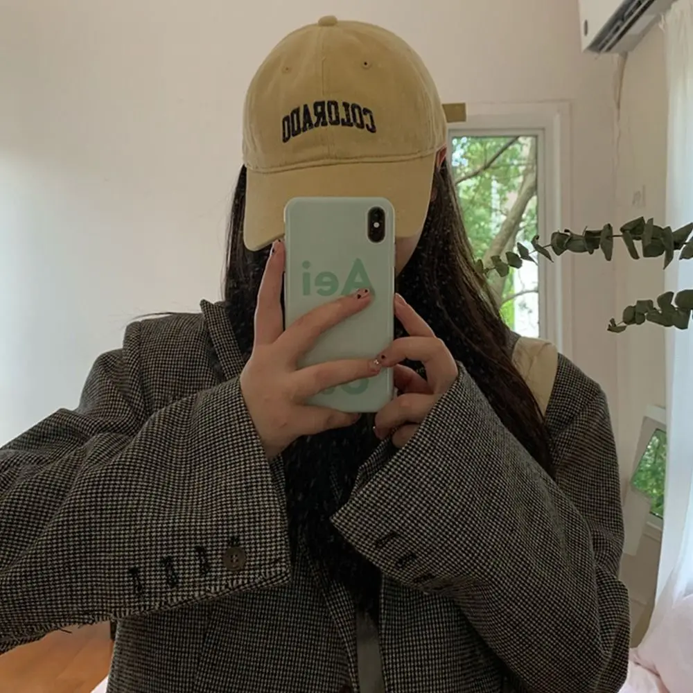 

Cool Simple Summer Sports Autumn Korean Style Alphabet Cotton Baseball Cap Girl Hat Visors Peaked Hat