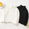 Soft and Comfortable Children Long Sleeve Solid Color T-Shirt with Half High Neck Suitable Autumn and Winter Cold Season Wearing 1