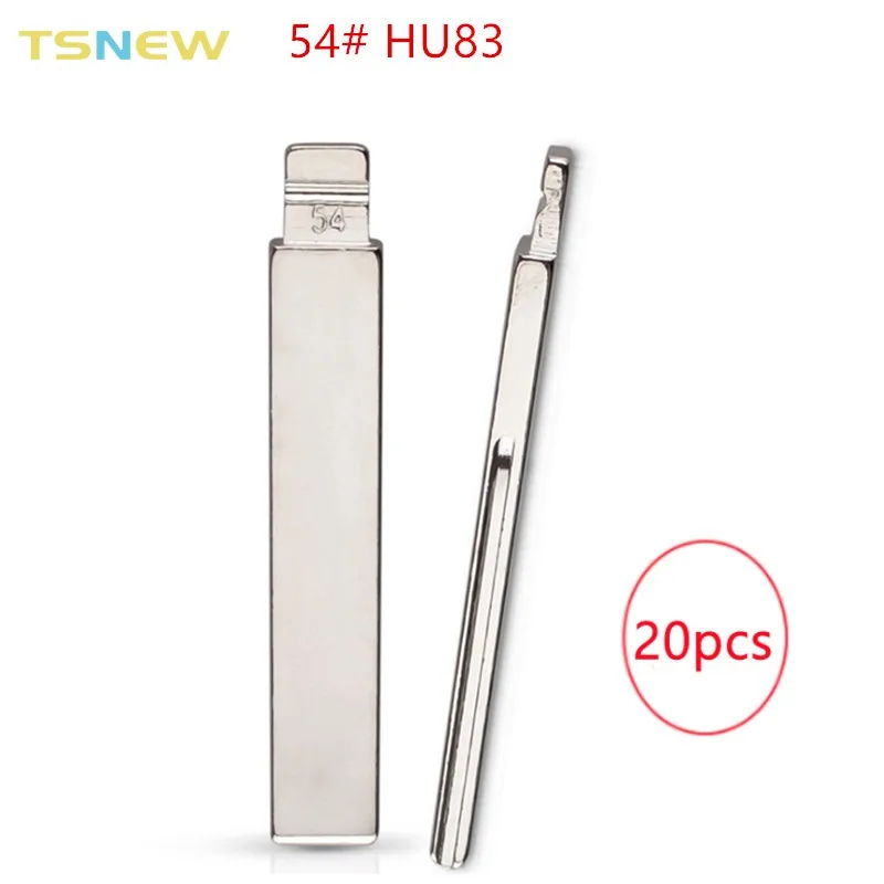 

20 шт. 54 # HU83 металлическая НЕОБРАБОТАННАЯ флип-карта для Peugeot 407 Citroen для keydiy KD xhorse VVDI JMD