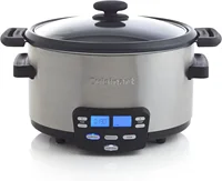 NEW MSC-400 3-In-1 Cook Central 4-Quart Multi-Cooker: Slow Cooker, Brown/Saute, Steamer, Silver 1