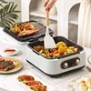 Household electric baking pan. new Double-sided heating. Detachable and washable. With deeper and larger size baking pan. 1